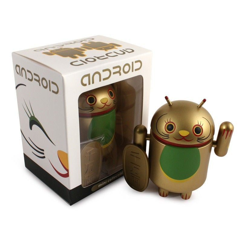 Gold Open Eyes Android Mini Collectible