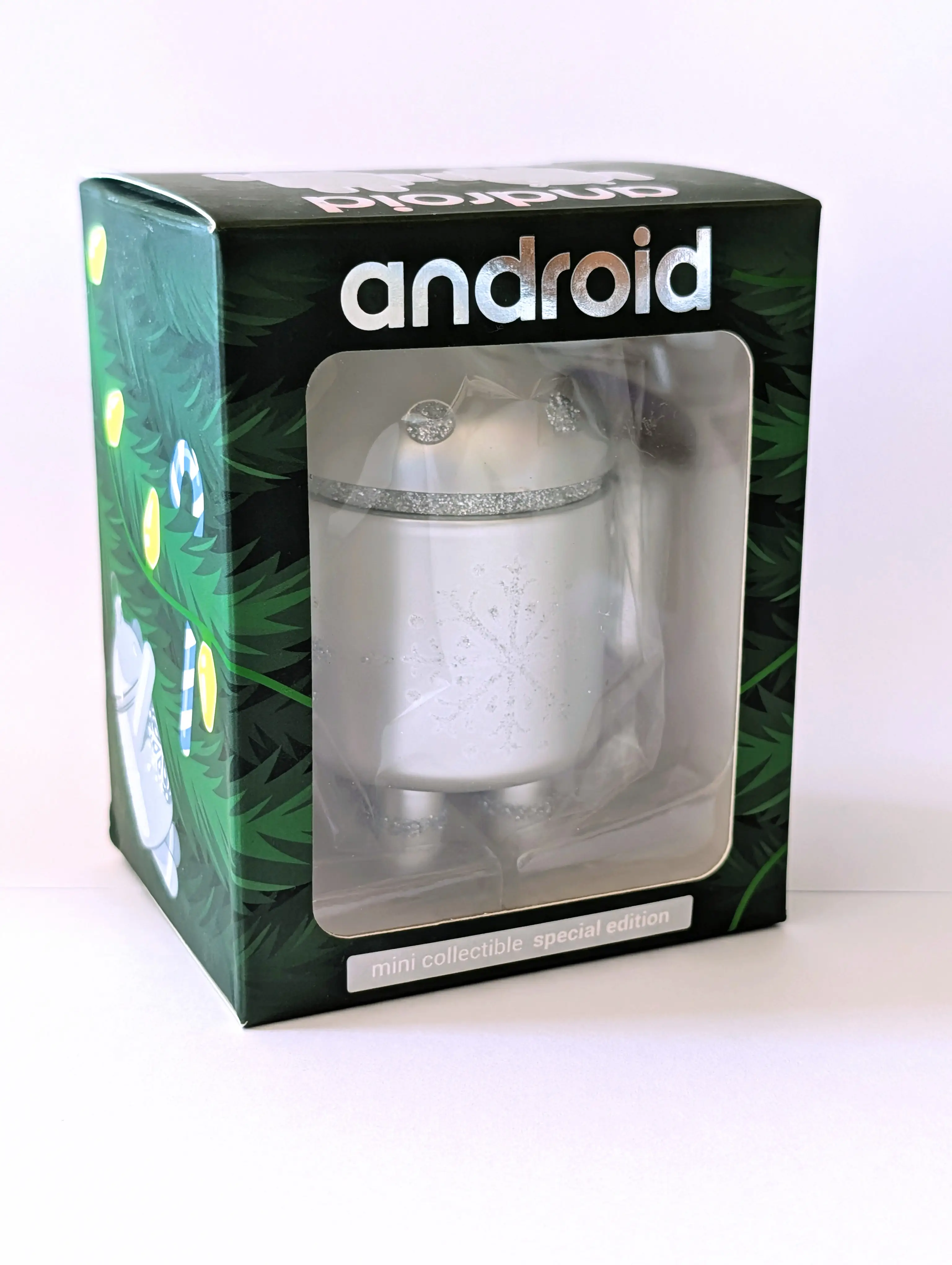 Ornamental Silver Android Mini Collectible